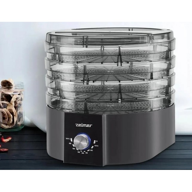 Сушилка для овощей и фруктов ZELMER ZFD1004 BLACK