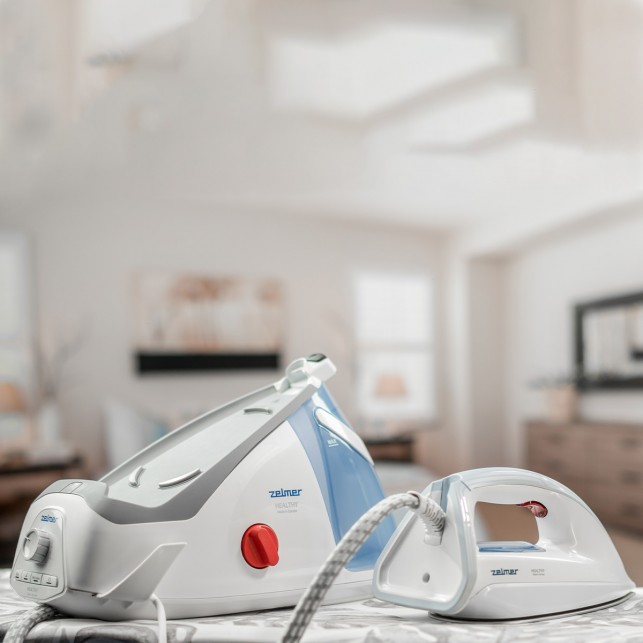 Паровая станция ZELMER ZIS8700 HEALTHY WHITE/LIGHTBLUE