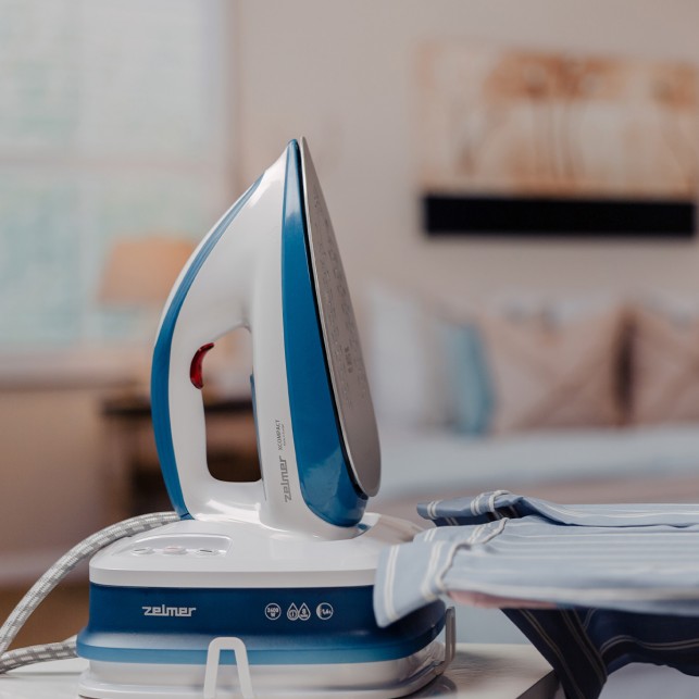 Паровая станция ZELMER ZIS8400X COMPACT WHITE/BLUE