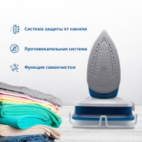 Паровая станция ZELMER ZIS8400X COMPACT WHITE/BLUE
