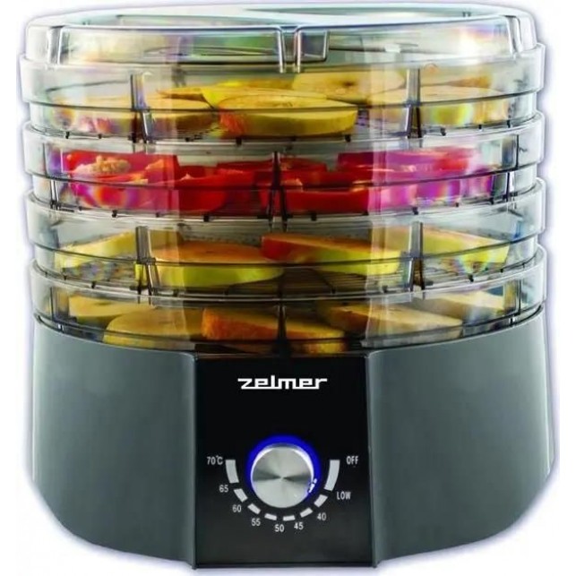 Сушилка для овощей и фруктов ZELMER ZFD1004 BLACK