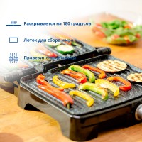 Гриль ZELMER ZPR2000 BLACK/INOX