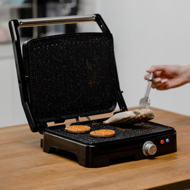 Гриль ZELMER ZPR2000 BLACK/INOX