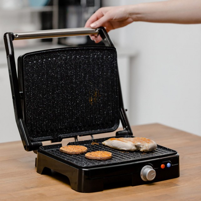 Гриль ZELMER ZPR2000 BLACK/INOX