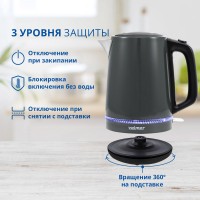 Чайник ZELMER ZCK7921G Grey