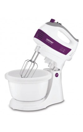 Миксер Zelmer ZHM2460P, с чашей, белый и фиолетовый