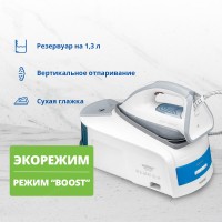 Паровая станция ZELMER ZIS6450 SMARTCARE WHITE/GREY/BL
