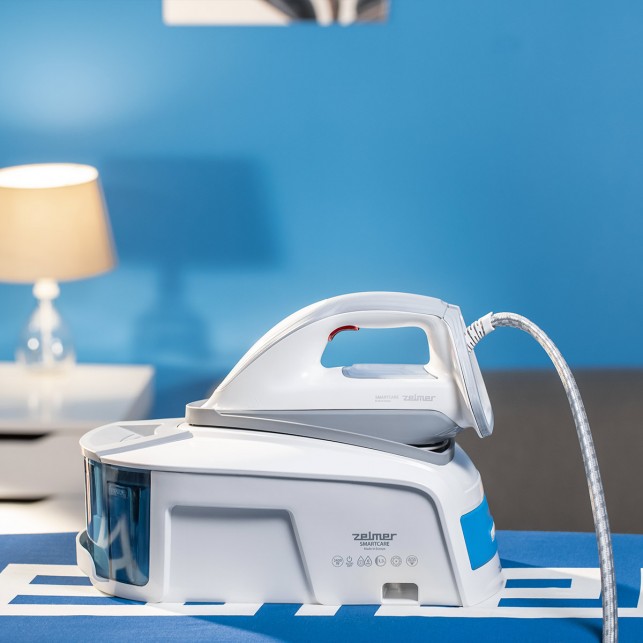 Паровая станция ZELMER ZIS6450 SMARTCARE WHITE/GREY/BL