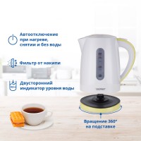 Чайник ZELMER ZCK7616L WHITE/LIME