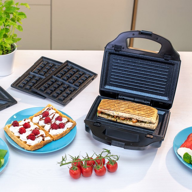 Сандвич мейкер ZELMER ZSM7900 3IN1 BLACK/INOX